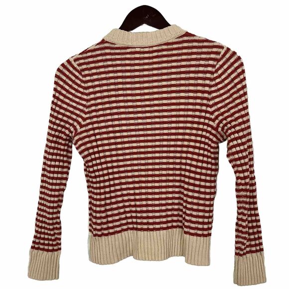 The GREAT Cotton Stripe Sweater size 1/S - Picture 2 of 8